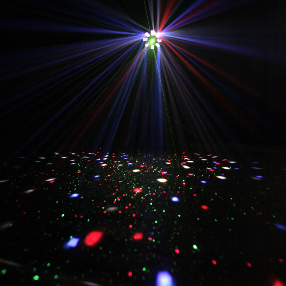 Party Light & Sound - Pack 3 jeux de lumière à LEDs - 1 Mini stroboscope +  1 Dôme ASTRO + 1 effet Derby - Effets à LED - Rue du Commerce